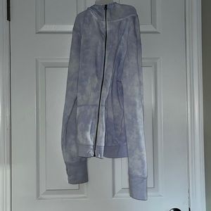 So American Heritage The Lounge Life Purple Tie Dye Zip Hoodie | Size L